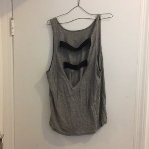 NWT Terez Rumble Strap Back Tank (Grey)